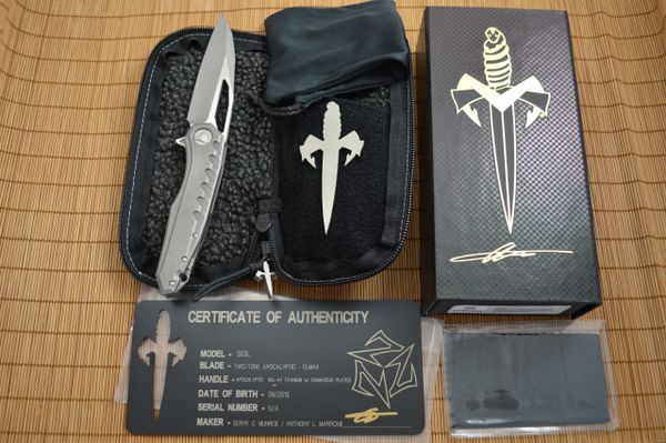 Microtech A. Marfione / D.C. Munroe SIGIL, Apocalyptic Elmax (SOLD)