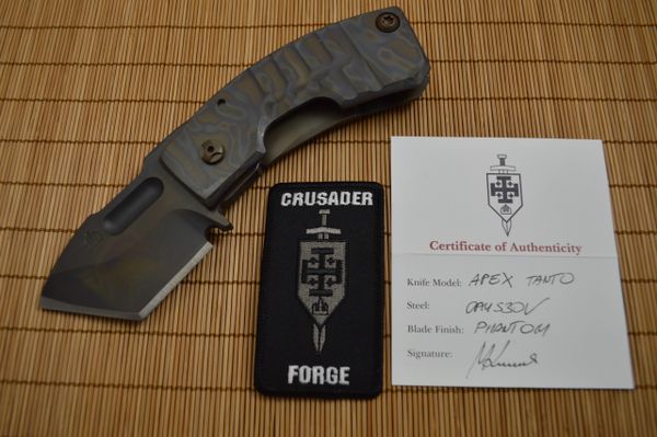 Crusader Forge "APEX" Tanto, Frame-Lock, Phantom Finish (SOLD)