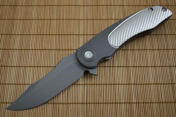 Brian Nadeau CYCLONE Flipper (3D Version), Anodized Gray Titanium (SOLD)