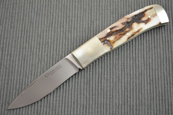 Frank Centofante Stag Slip Joint, Lock-Back Folding Knife (SOLD)