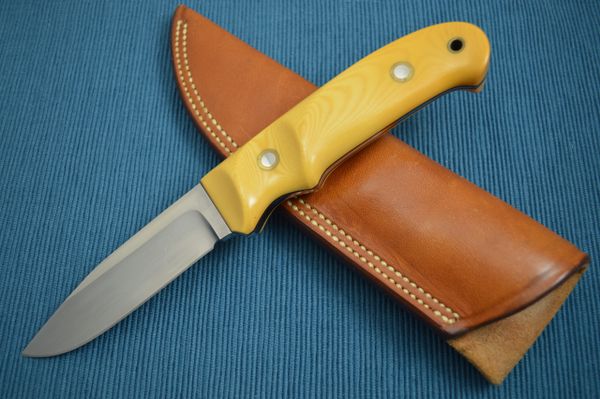 Herman J. Schneider Custom Drop Point Hunting Knife #373 (SOLD)