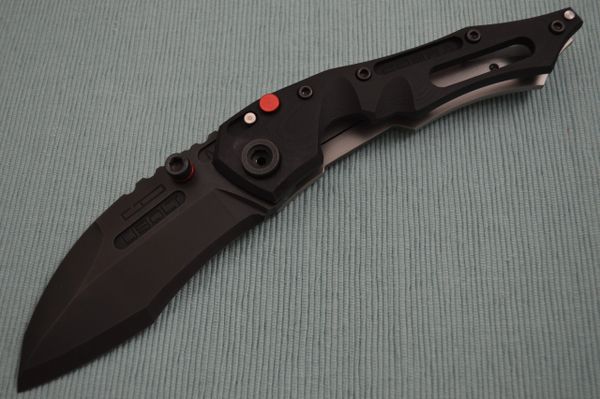 Dwaine Carrillo BUTTON-LOCK Cobra M6, Black G10, Black Oxide Finish Blade (SOLD)