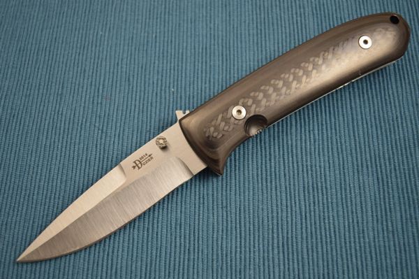 Bob Dozier DK-3 Carbon Fiber, D2, Tactical Utility Custom Folding Knife (SOLD)