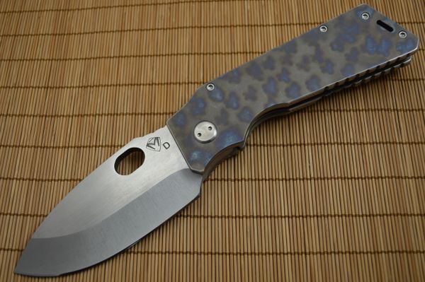 Medford Knife and Tool FAT DADDY TFF-1, Thick Version, Uniquely Flamed Titanium Handle (SOLD)