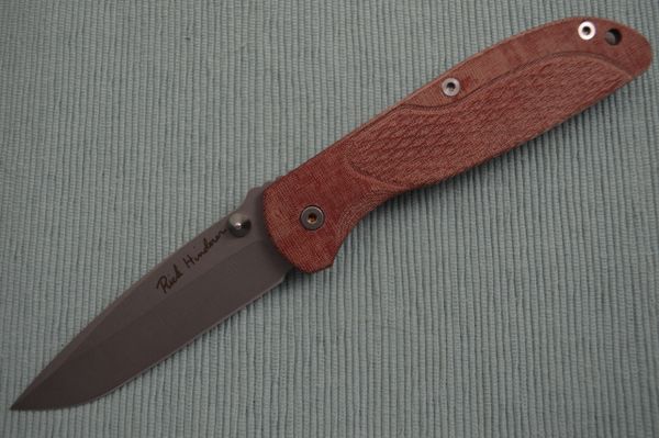 NEW, Rick Hinderer Custom FIRETAC, Hand Ground Drop Point Blade (SOLD)