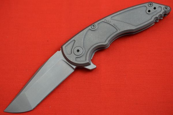 Jake Hoback A8 Slimline Flipper, Sandblasted Stonewash Finish (SOLD)