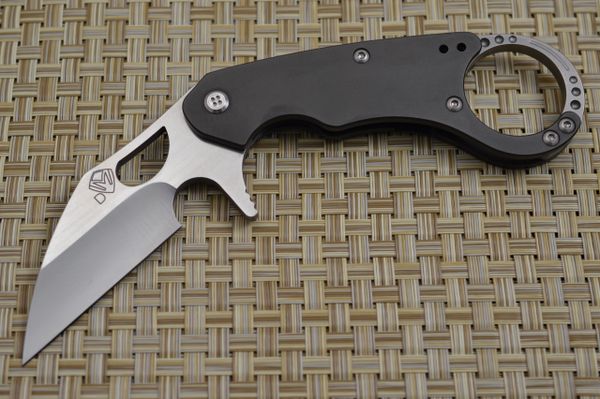 Medford Knife and Tool BURUNG Karambit, PVD Coated Titanium Frame, Satin Blade (SOLD)
