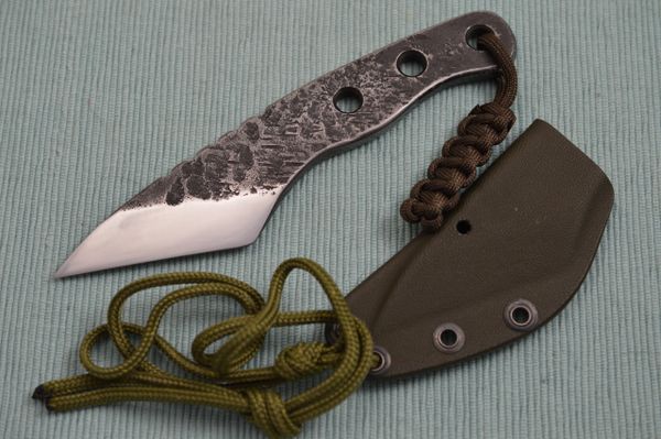 G.H.K. "Kiridashi" Fixed Blade Neck Knife, Kydex Sheath (SOLD)