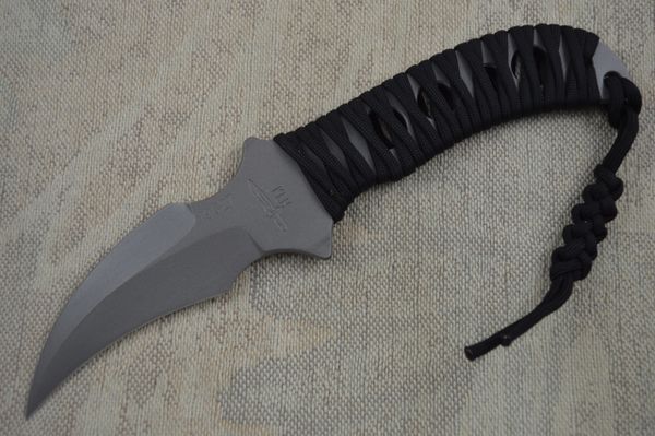 Kevin Hoffman KLH "The Raptor" Paracord Wrapped Fixed Blade Knife (SOLD)
