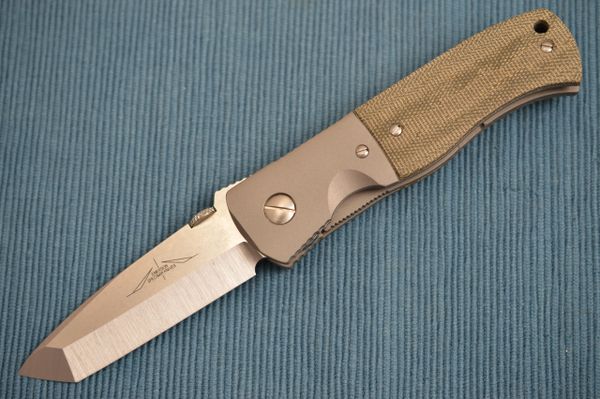 Ernie Emerson Custom Bolstered CQC-7B "Waveless" Specwar, Blade Show 2018 (SOLD)