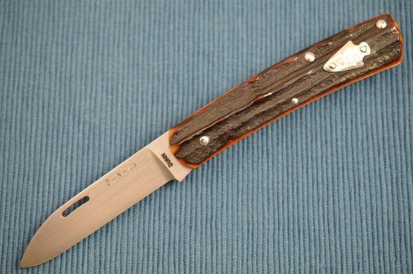 Steve Dunn M.S., Stag William Scagel Tribute, Slip-Joint Folding Knife (SOLD)