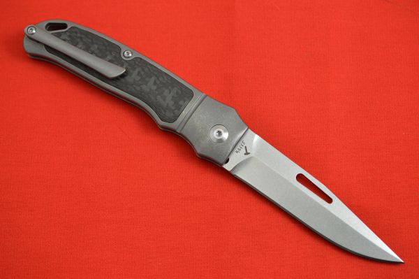 J.E. Made "New York Special" Slip-Joint Folding Knife, Carbon Fiber Inlays (SOLD OUT)
