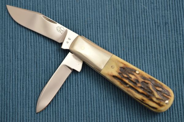 Robert Enders Two-Blade Stag Barlow Slip-Joint Folding Knife (SOLD)