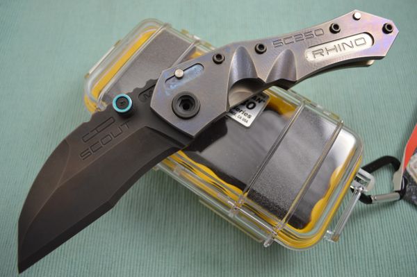 Dwaine Carrillo SCOUT M4, Full Titanium, Black Oxide Finish Blade, #4 of 6 Last of the Frame-Locks (SOLD)