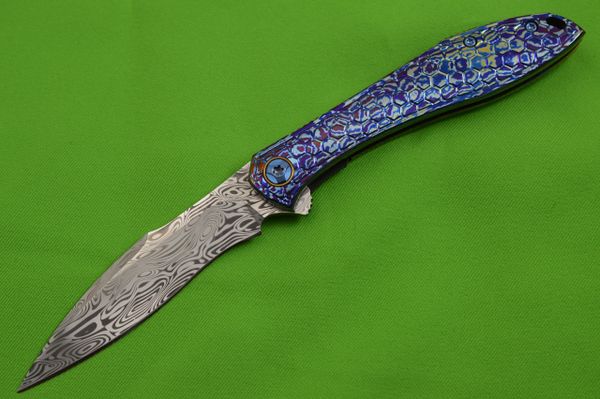 Mule Deer Scrimshawed on DMP Custom Made Knife