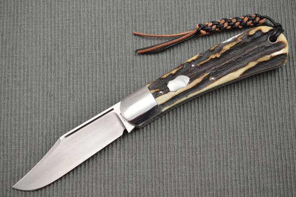 Luke Swenson Lock-Back Stag Trapper, Blade Show 2019 (SOLD)