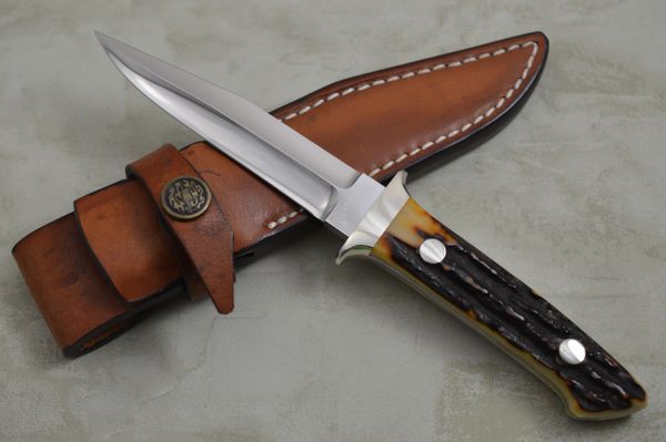 Masao Takahashi Stag Boot Knife and Leather Sheath (SOLD)
