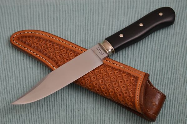 Harvey Dean, M.S. HUCKLEBERRY Bowie, African Blackwood, Paul Long Sheath (SOLD)