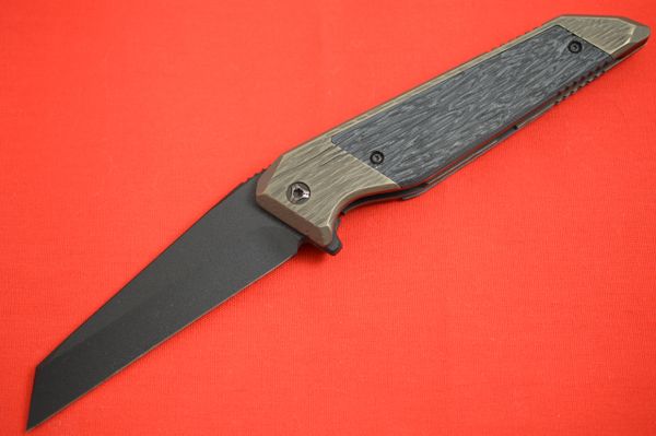 Will Moon Custom Mark 10, Bolster-Lock Flipper Folding Knife, Cerakote Blade (TRADED)