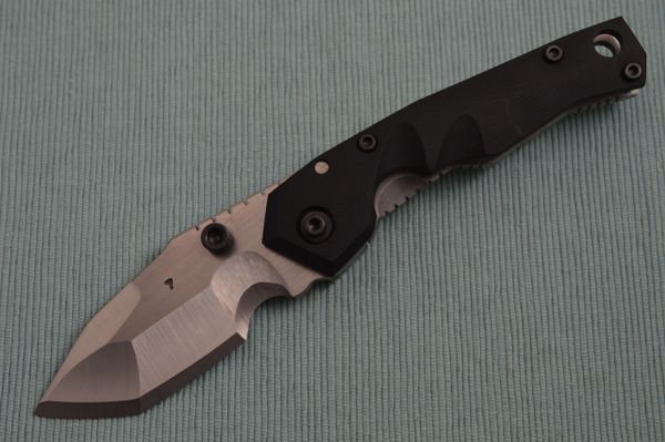 Dwaine Carrillo Model 7 Tripwire, Black G10 Frame-Lock Folding Knife (SOLD)