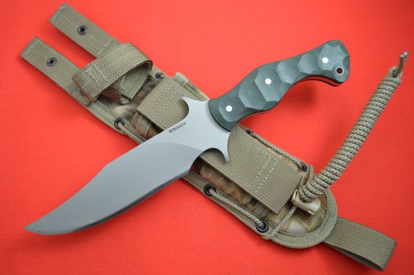 James Scroggs "On Your Six Fighter", Warwood Handle, Spec-Ops Sheath (SOLD)