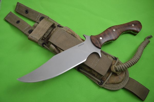 James Scroggs "On Your Six Fighter", American Black Walnut Handle, Spec-Ops Sheath (SOLD)