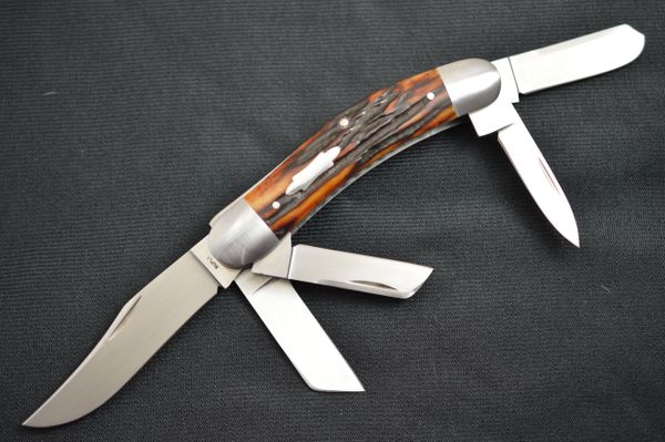 Bill Ruple 5-Blade Stag Sowbelly (SOLD)