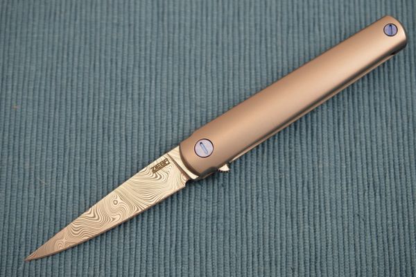 Michael Zieba MS3, Manhattan Special Frame-Lock Flipper, Damasteel Blade (SOLD)