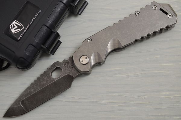 Medford Knife and Tool ARKTIKA, D2 Blade, Full Titanium Frame (SOLD)