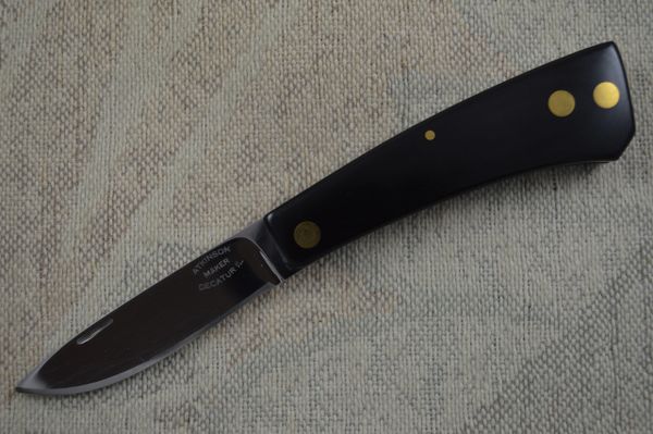 Dick Atkinson Lock Back Custom Folding Knife, Decatur, IL Mark (SOLD)