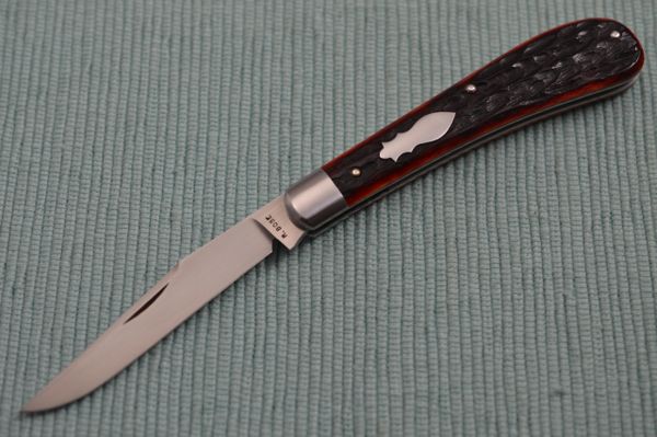 Reese Bose Slip-Joint Trapper, Red Jigged Bone Scales (SOLD)