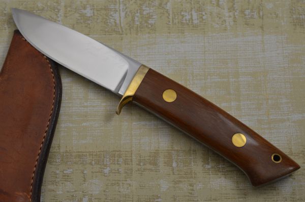 Jimmy Lile Hand Signed Big 7 Hunting Knife, Ambidextrous Sheath (SOLD)