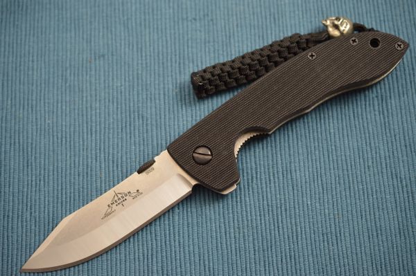 Ernie Emerson Horseman-SF Mini CQC-8 Waveless Flipper Folding Knife (SOLD)