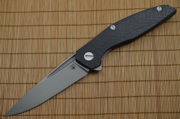 Shirogorov 111 M390 3D Groove, Carbon Fiber, MRBS Flipper, Folding Knife (SOLD)