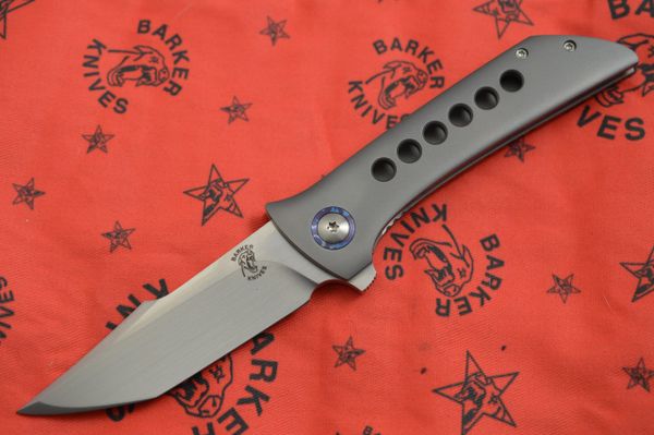 John Barker Black Shuck, CTS-XHP, Timascus Pivot Collars, Backspacer, Pocket Clip (SOLD)