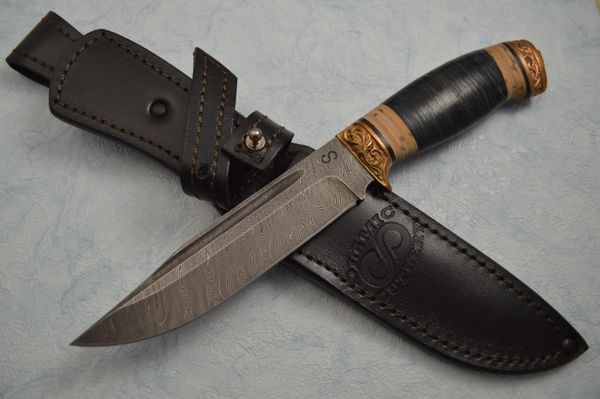 Olamic Cutlery Voykar HT Damascus Fixed Blade Hunting Knife (SOLD)