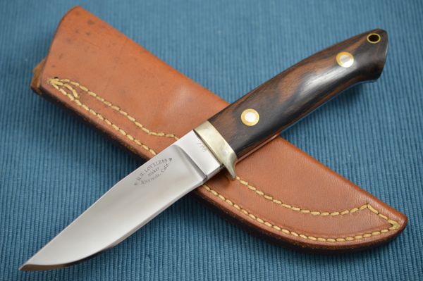 Bob Loveless Hunting Knife #178, Riverside Calif., Leather Sheath