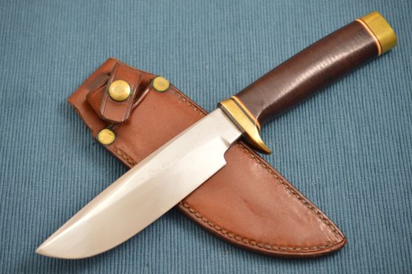 Dedfish Co. Kitchen Butcher Knife With Leather Sheath