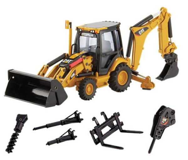 CAT 1:50 420E Backhoe Loader with attachments