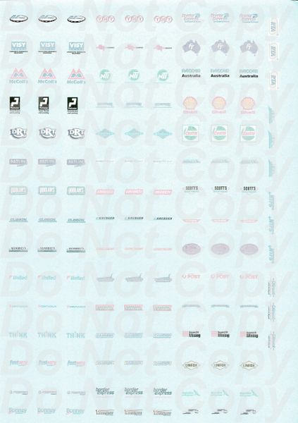 1/50 scale assorted decals - sheet 02 (1 sheet)