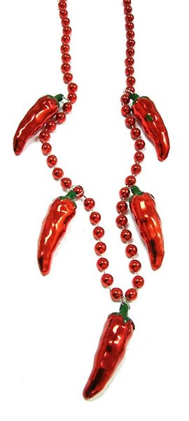 42" Chili Pepper Beads 3 pcs.