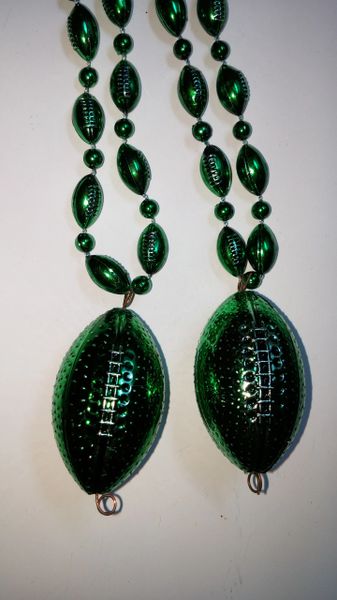 Football Necklace - Green (12pcs)