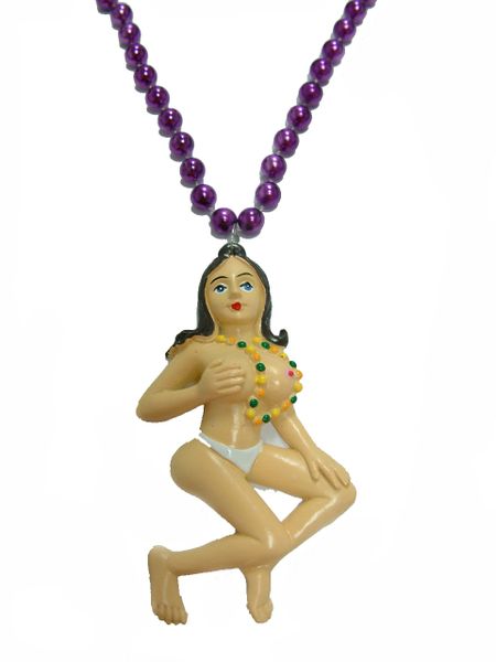 Brunette w/ Breast Exposed Beads