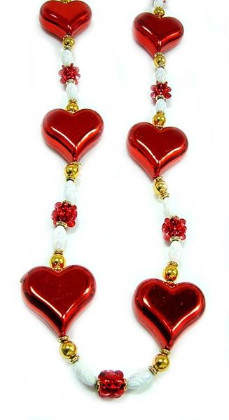 48" Large Heart Beads