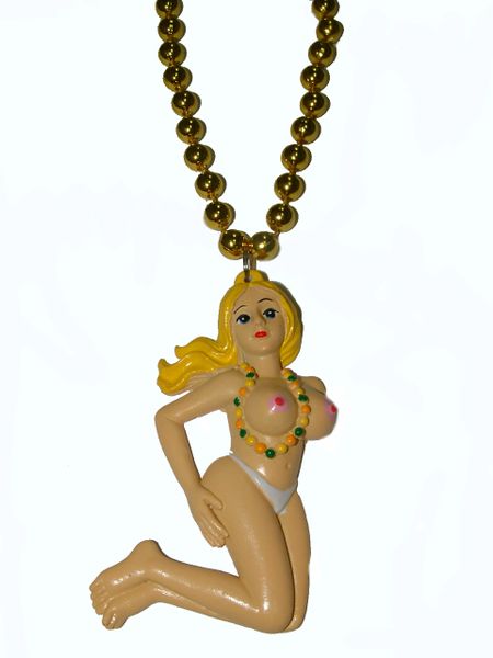 Blonde w/ Breast Exposed Beads
