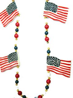 42" American Flag Beads