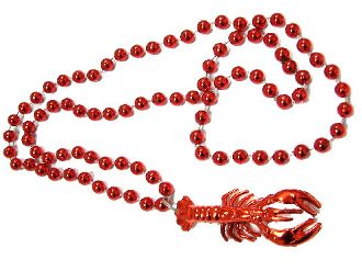 42" Craw Fish Beads 6 pcs.