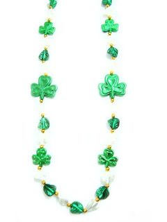 46" Clovers w/ Leaves Beads