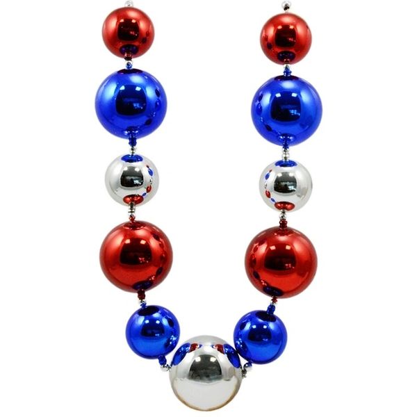 60mm-80mm Patriotic Big Balls Necklace