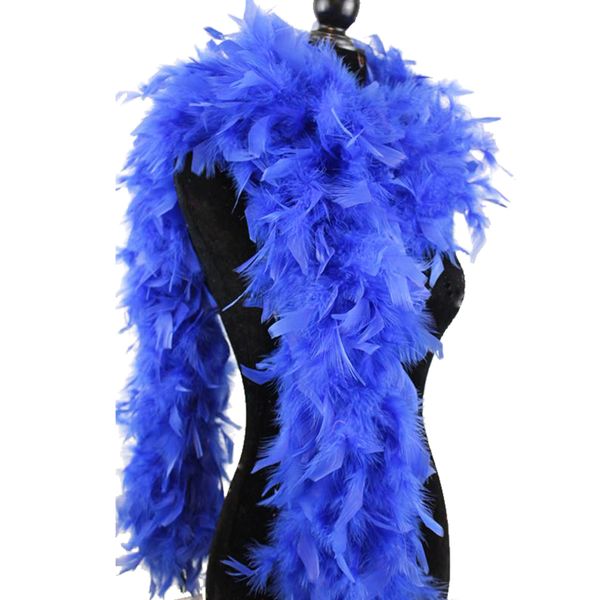  WGI 6' 60g Adult Feather Boa, Blue : Clothing, Shoes & Jewelry